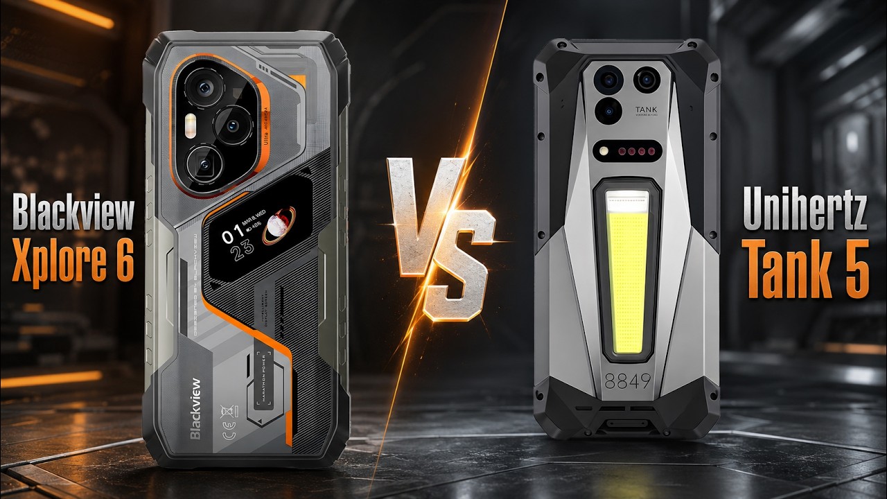 Blackview Xplore 6 vs Unihertz Tank 5 - YouTube