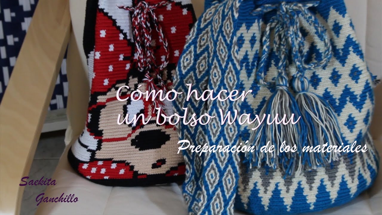 Cómo hacer un bolso Wayuu 1 * Preparación de los Materiales * Saekita YouTube