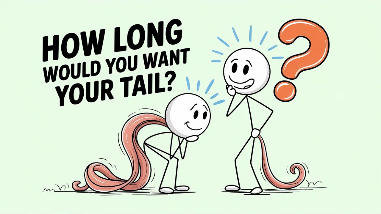 What would life look like if humans actually had tails?