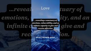 Love is the key that unlock the door to our hearts.... #Shorts