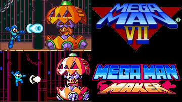 Shade Man Stage: Original vs Mega Man Maker