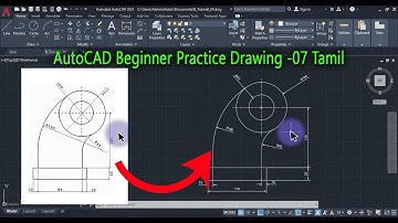 AutoCAD Beginners Oefentekenen -07 | Tamil |