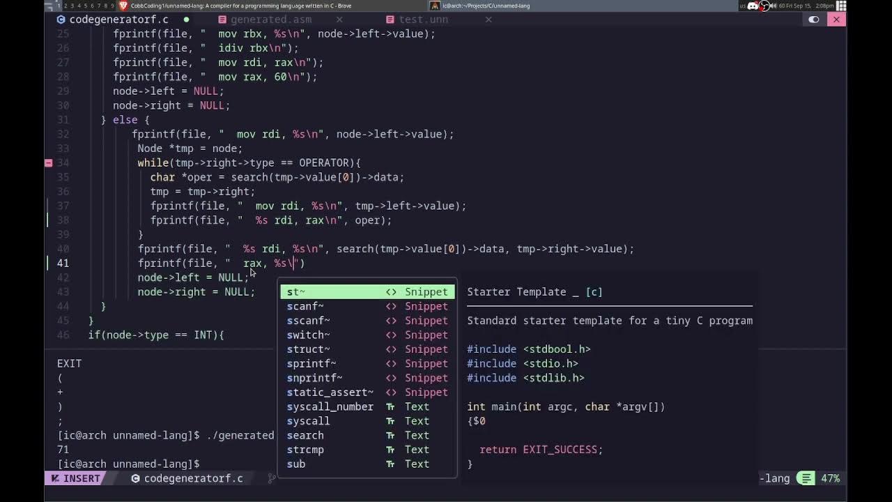 Building a Compiler in C - Variables in Assembly - YouTube