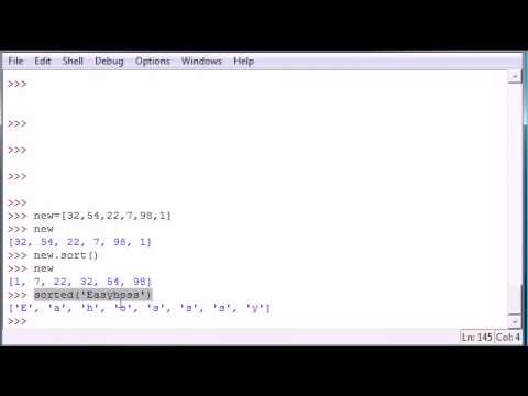 Python Programming Tutorial   16   Sort and Tuples