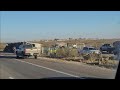 Livestock trailler with cows  flipped over on i10 Las cruces NM