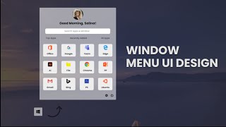 How to create Menu Bar with HTML and CSS | Build Windows Menu UI Design with HTML and CSS