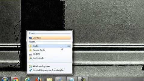 How To Use Windows 7 Jump Lists