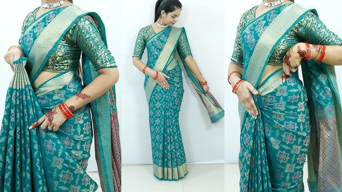 How to drape silk saree perfectly