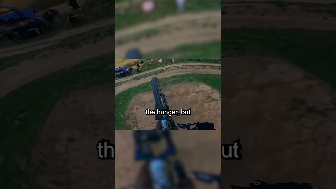 Biker Feeling Hungry On Trail