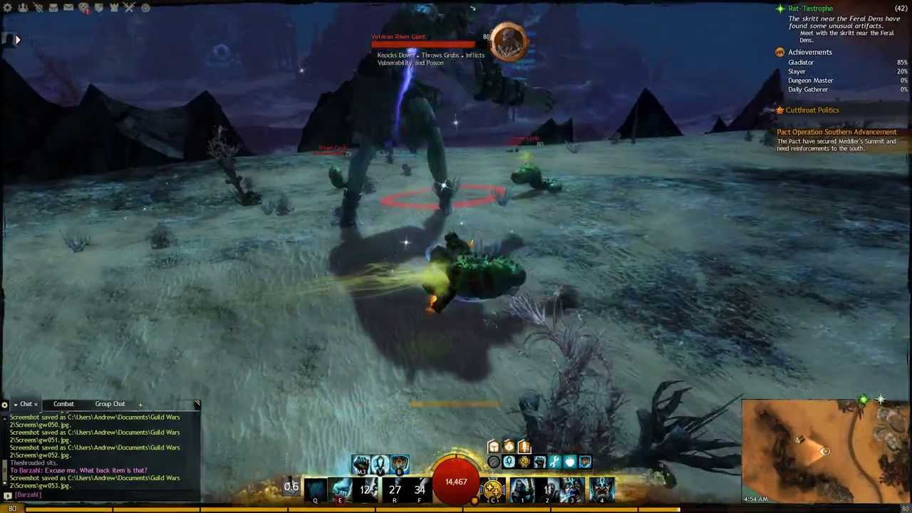 GW2 Face Rolling a Vet Risen Giant For Fun Guardian Class YouTube