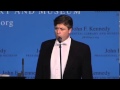 Anthony Kearns sings "Empty Chairs at Empty Tables" at the JFK Presidential Library