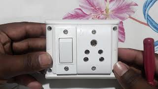 1 switch 1 socket connection | board me connection kaise kare | 1 socket 1 switch connection