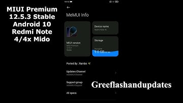 MIUI Premium 12.5.3 Stable Android 10 Redmi Note 4/4x Mido