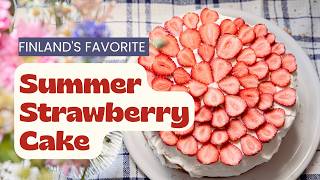 Finnish Strawberry Cake (Mansikkakakku) | Easy Summer Cake Recipe screenshot 5
