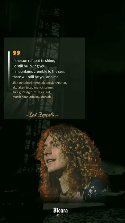 Rock n Roll Legendaris LED Zeppelin Quote terbaik #shorts #short #shortvideo #ledzeppelin #music