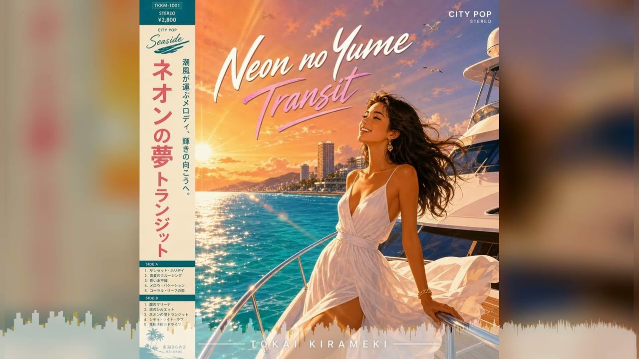 Neon no Yume Transit 🎷 80s Japanese City Pop | Dreamy Synth & Sax