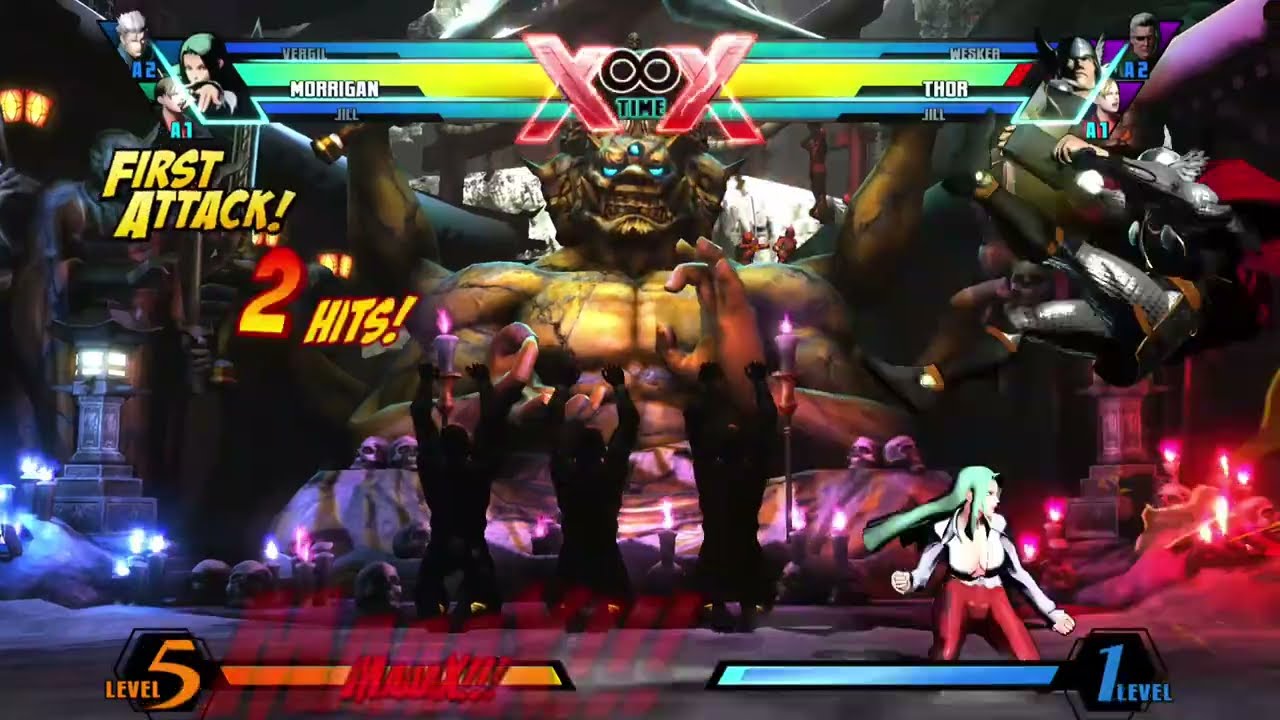 Umvc3 Thor must die Morrigan combo