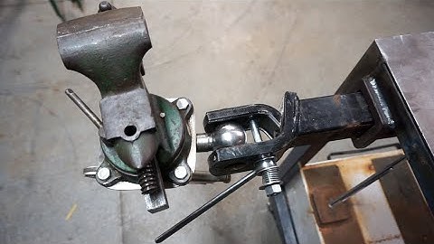 DIY Vise Swivel and Pivot Upgrade for Welding/Work Holding in Odd Positions from and Old Hitch Ball