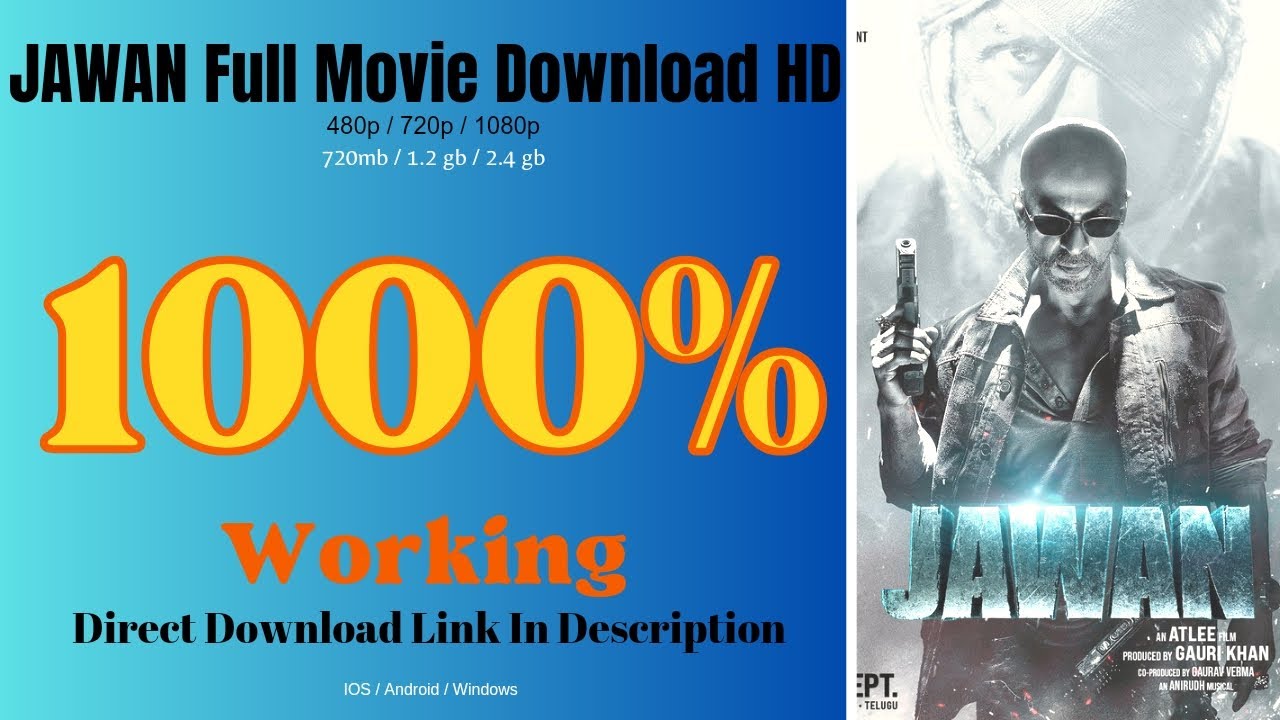 How To Download JAWAN Full Movie in HD 480p /720p /1080p YouTube