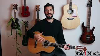 Classical Guitar with Soft Nylon Strings by Hola! Music, Full Size 39 Inch Model HG-39GLS, Natural screenshot 4