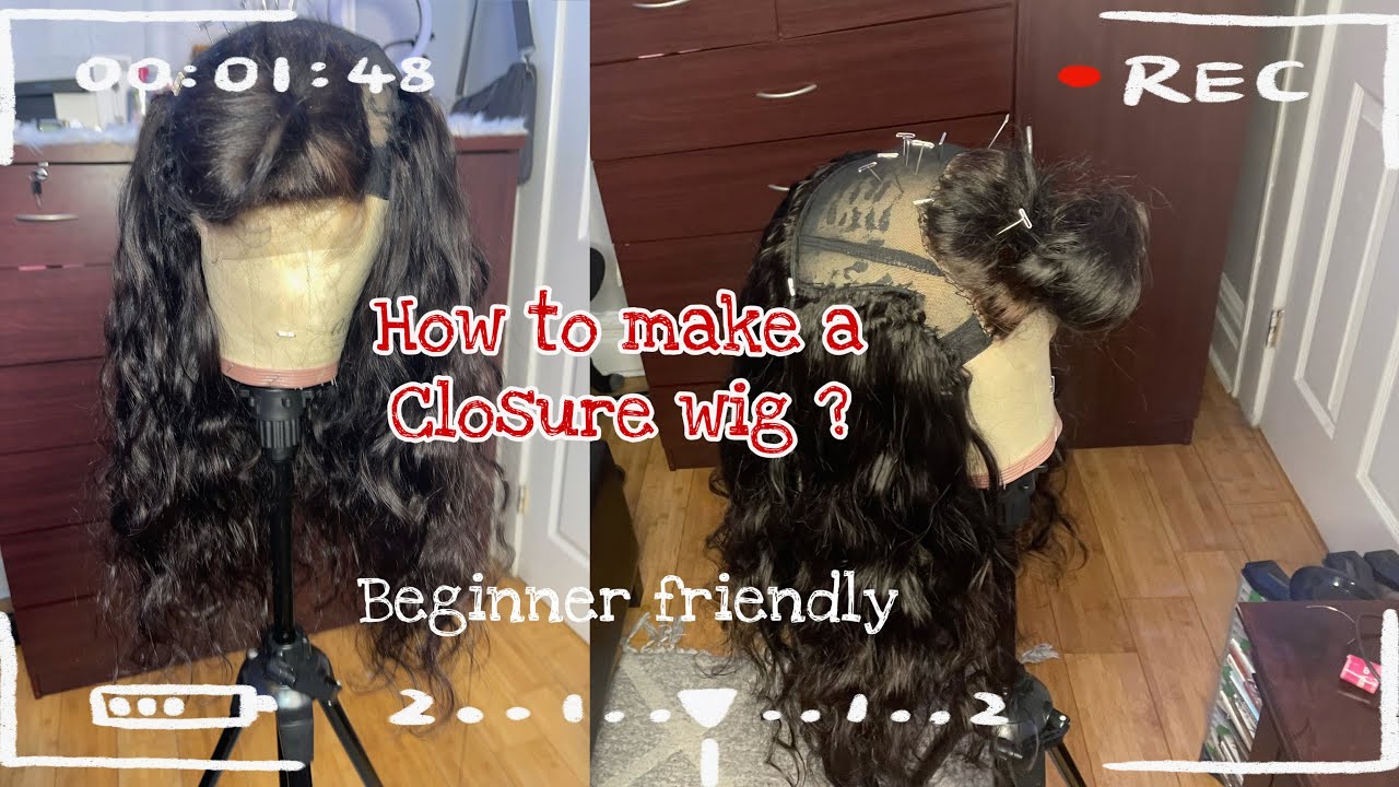 How to make a closure wig for beginners/ in-depth tutorial - YouTube