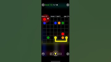 FLOW FREE BONUS PACK 7X7 LEVEL 13 COMPLETE SOLUTION #android #games #level #funfacts #amazingfacts