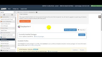WHM EasyApache 4 Basic Configuration ✔️