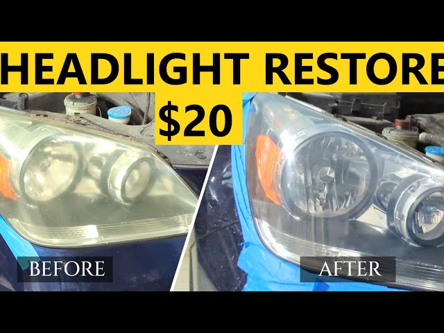 How to Restore Headlights $20 - Do It Yourself 