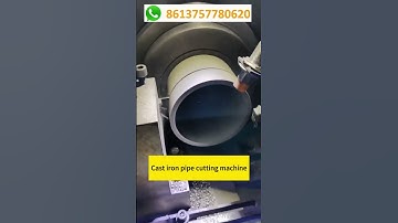 Cast iron pipe cutting machine