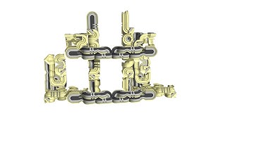 Aggregation Filigree - Turntable Animation