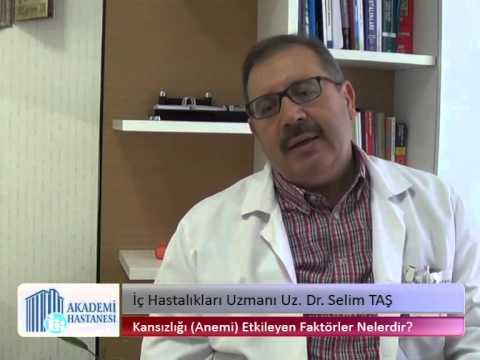 Akademi Hastanesi Uz. Dr. Selim TAŞ Kansızlığı Etkileyen Faktörler - YouTube