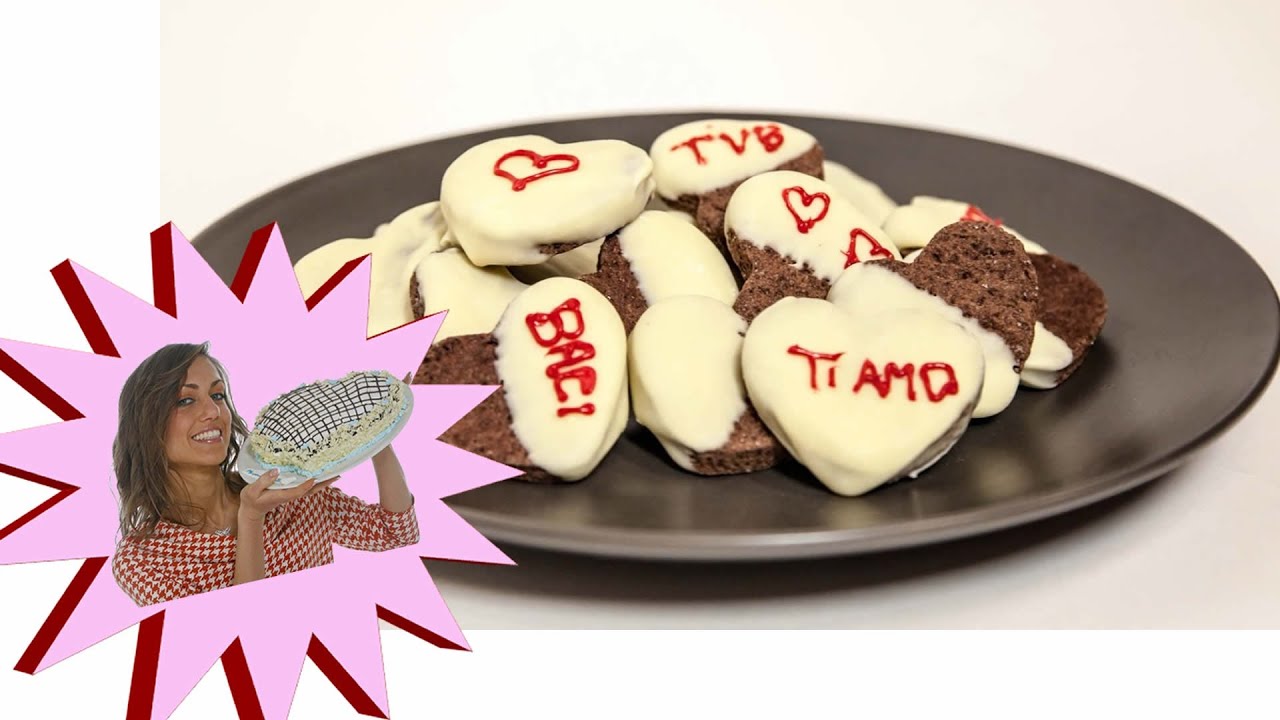 Biscotti Al Cioccolato Cuori Di San Valentino Youtube