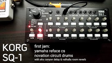 Korg SQ-1 - my first jam with this simple and awesome, old school style sequencer