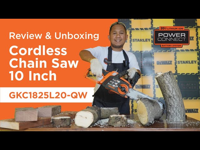 BLACK+DECKER 20V Max Cordless Chainsaw 10-Inch Review Unboxing