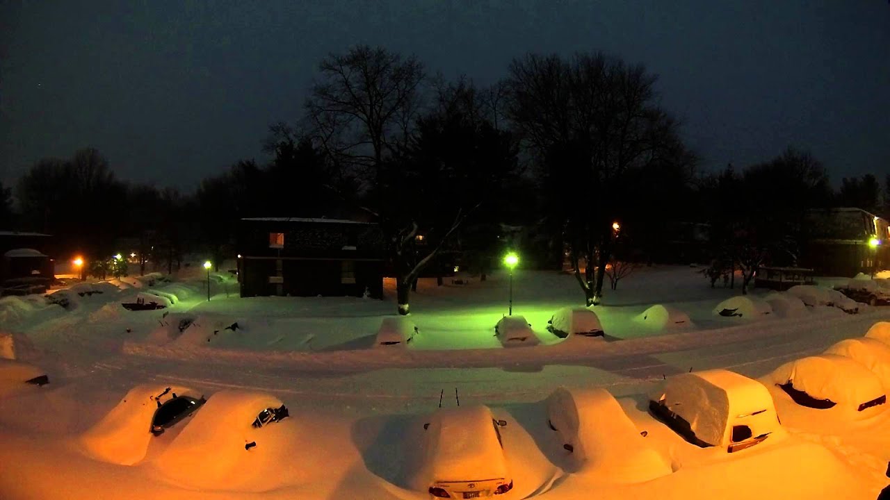 Winter Storm Jonas 2016 - 48 Hr Time Lapse - YouTube