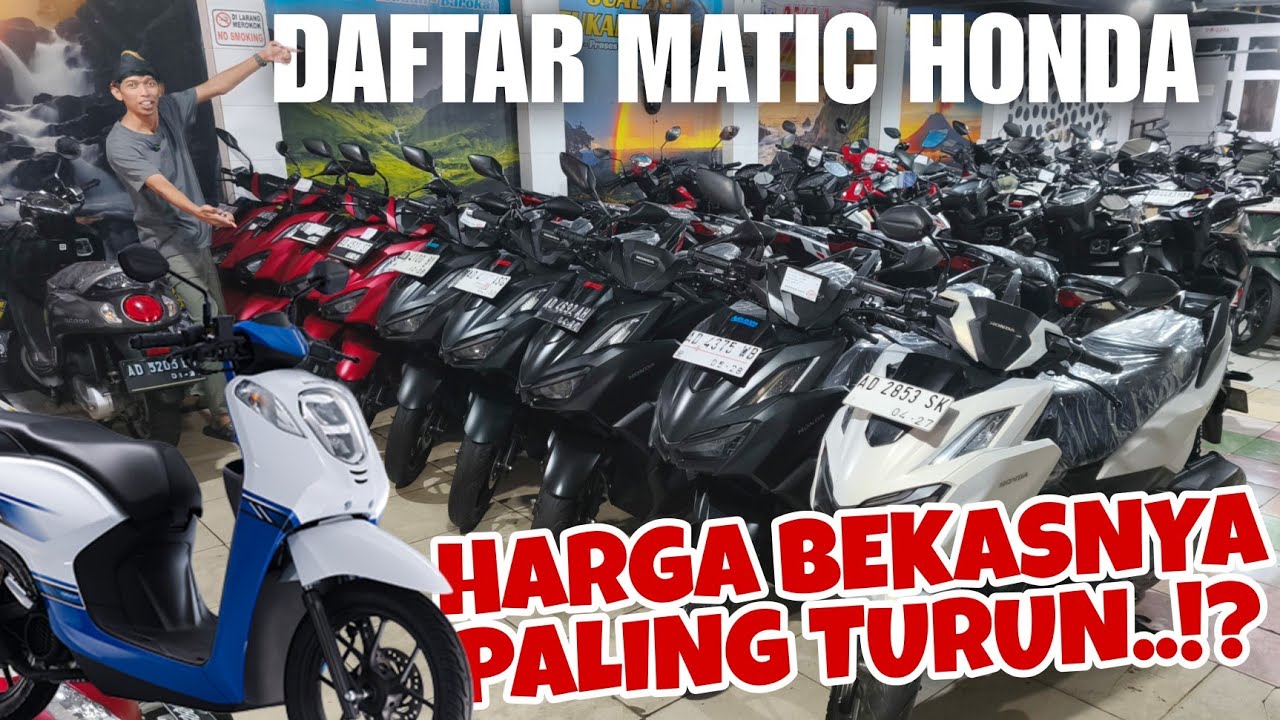 DAFTAR MOTOR MATIC HONDA PALING MURAH HARGA BEKASNYA!? motor bekas murah - ANEKA JASA MOTOR SOLO 