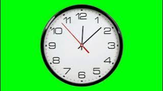 Jam Dinding Berputar Green Screen
