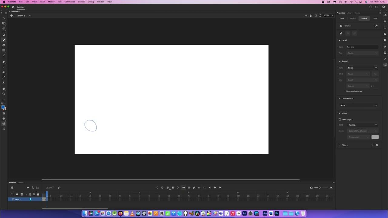 Adobe Animate Key frames simple animation YouTube