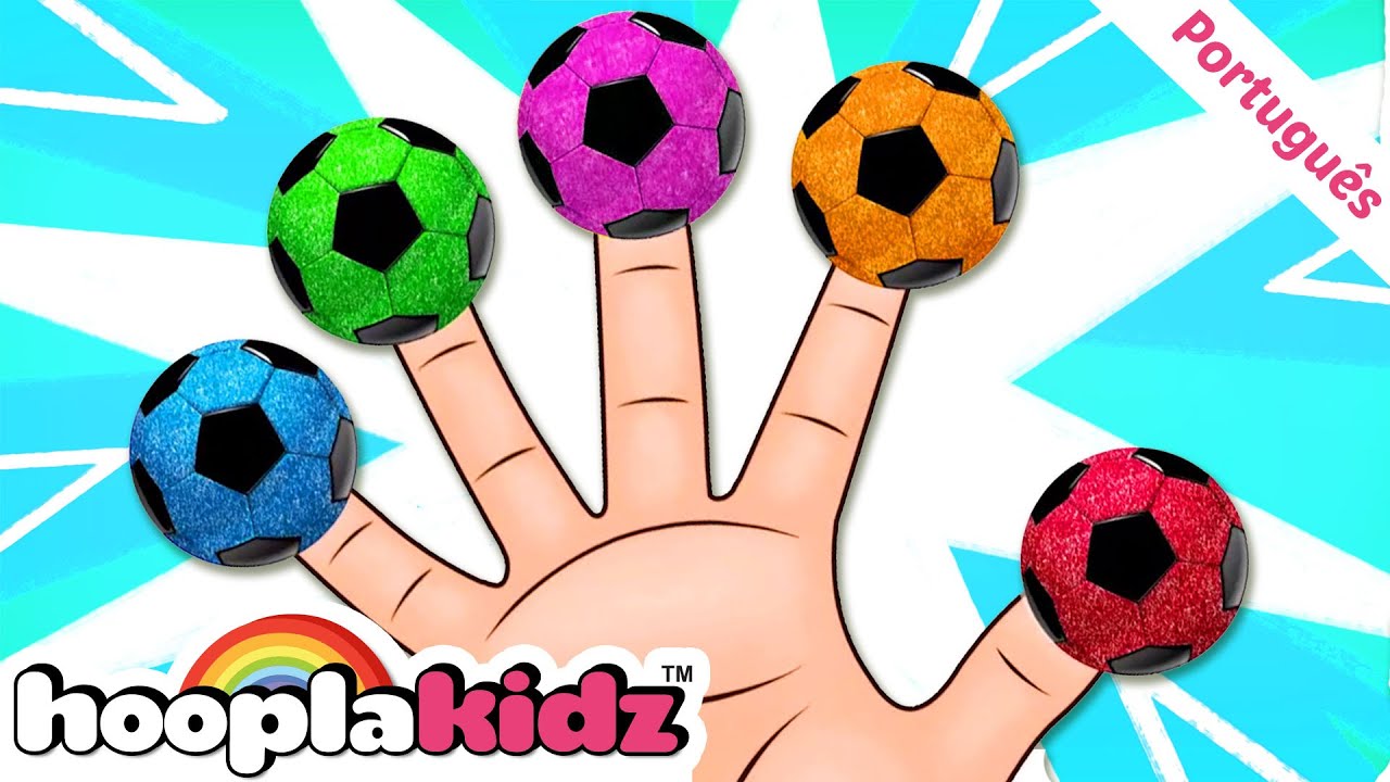 ⁣HooplaKidz Brasil | Bola de futebol Canção da Família dos Dedos | Músicas Infantis