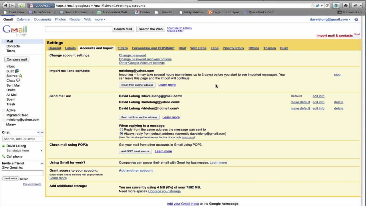 HOW TO Import Email And Contacts To Gmail YouTube