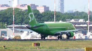 NEW LIVERY! S7 Airlines Embraer ERJ-170SU VQ-BYD Takeoff at Berlin Tegel Airport NEW LIVERY! S7 Airlines Embraer ERJ-170SU VQ-BYD Takeoff at Berlin Tegel Airport