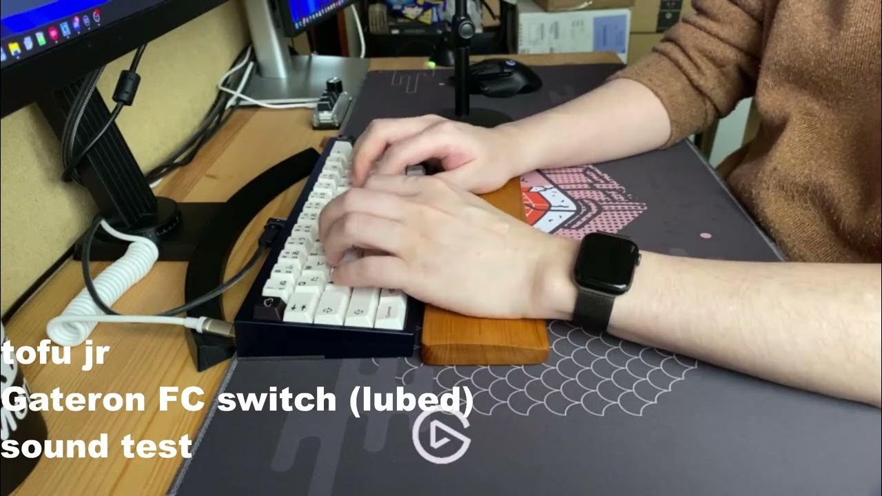 Tofu jr with Gateron FC switch (lubed) sound test YouTube