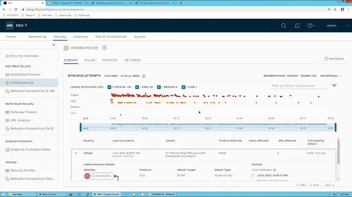 How to test VMware NSX IDS / IPS with the IDSreplay appliance