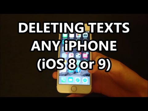 iPhone 6S Delete Individual Text Messages, Conversations, and Multiple Conversations Same Time