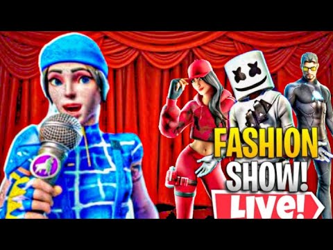 🔵*HOLIDAY* REAL FORTNITE FASHION SHOWS LIVE! SKIN CONTEST! CUSTOM MATCHMAKING