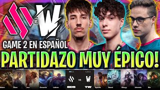 LA PARTIDA MÁS ÉPICA DEL MUNDIAL! 🔥IGUALDAD MÁXIMA😱 BDS vs TW Game 2 WORLDS PLAY IN 2023 LVP ESPAÑOL