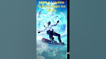BGMI 4.1 Update To Bring Magic Ice Skates😶‍🌫️🥶🧠💥🔥🥰