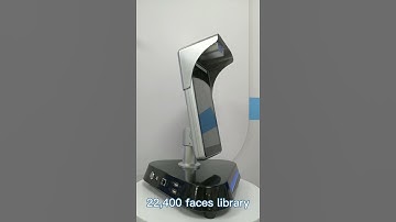 Wall-mounted and desktop face recognition and human body temperature measurement access control