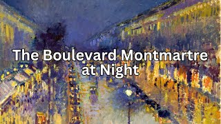 The Boulevard Montmartre at Night by Camille Pissarro | Paris Impressionism Revealed screenshot 1