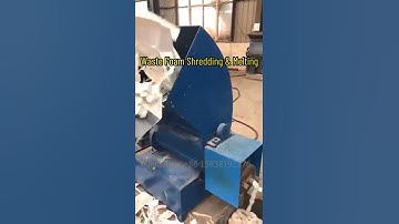 Foam Shredding and Melting Machine: Recycle Foam with Ease! #foamrecycling